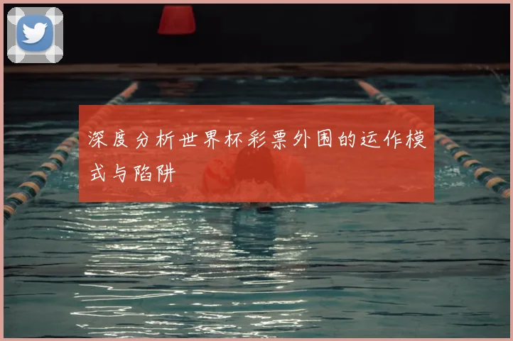 深度分析世界杯彩票外围的运作模式与陷阱
